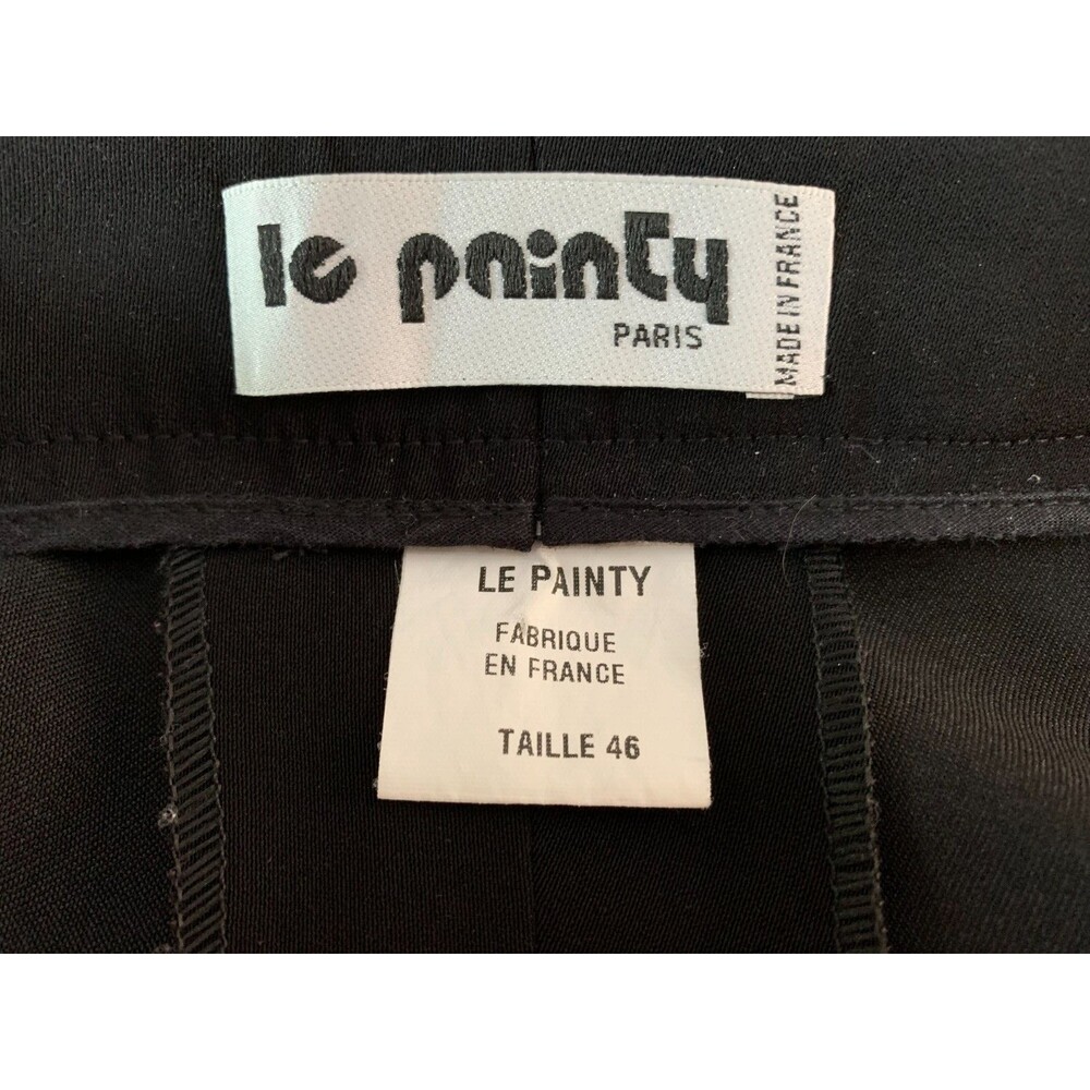 NWOT Le Painty Paris Women size FR 46/US 14 Black High Rise Chelsea Trousers - Picture 4 of 8